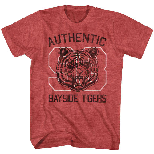 Saved By The Bell Authentic 1993 Bayside Tigers T-Shirt - Red
