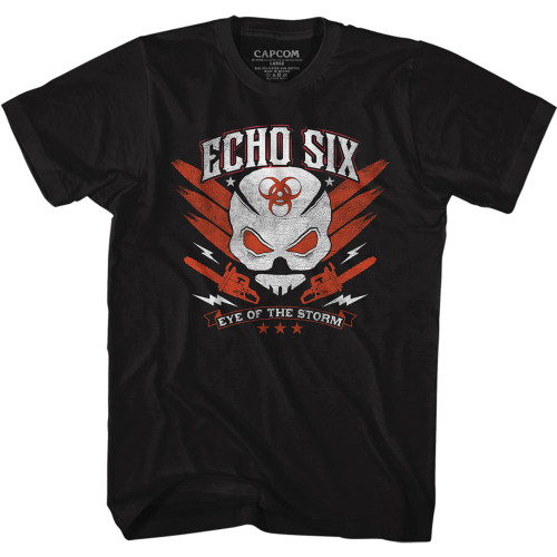 Resident Evil Distressed Echo Six T-Shirt - Black