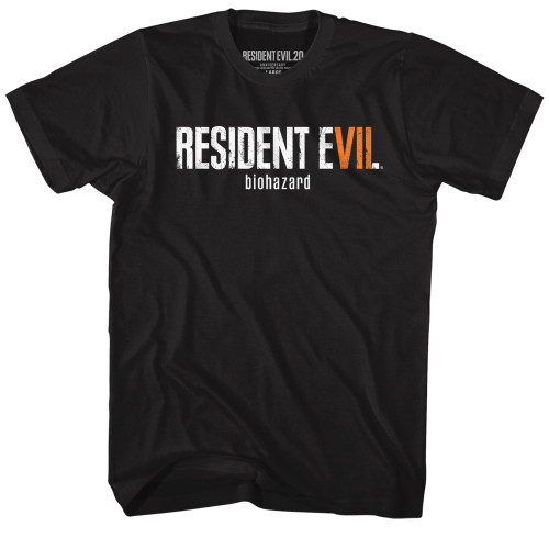 Resident Evil Biohazard Logo T-Shirt - Black