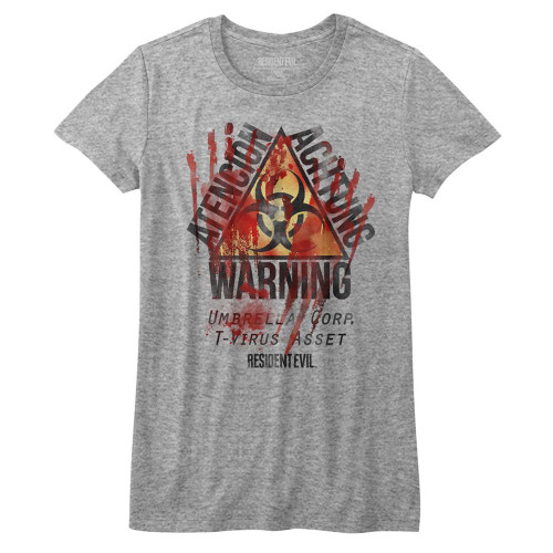 Resident Evil T-Virus Asset Women's T-Shirt - Gray