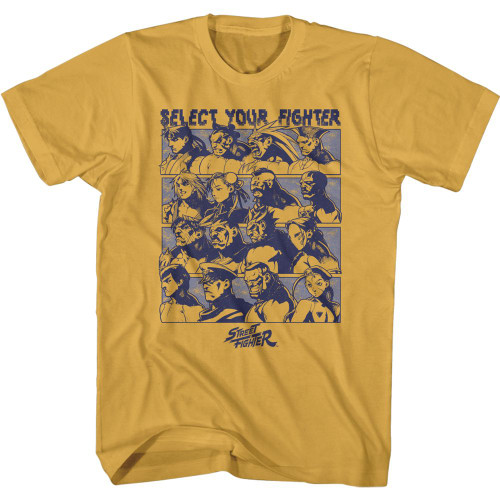 Street Fighter Select Your Fighter T-Shirt - Ginger