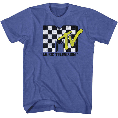 MTV Checkered T-shirt - Blue