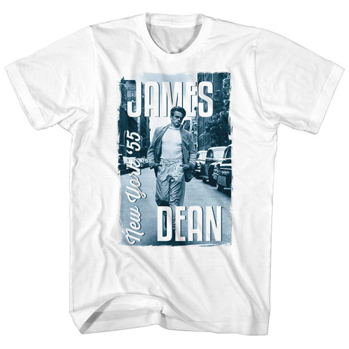 James Dean New York 1955 T-Shirt - White