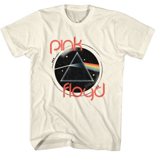 Pink Floyd Dark Side of The Moon Circle T-Shirt - Tan
