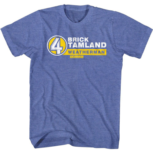 Anchorman Brick Tamland T-Shirt - Blue