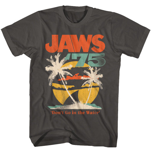 JAWS Don't Go in The Water T-Shirt - Gray