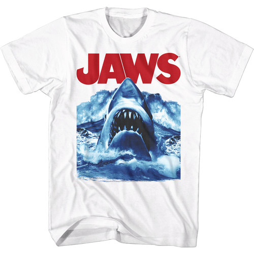 JAWS Big Blue Waves T-Shirt - White