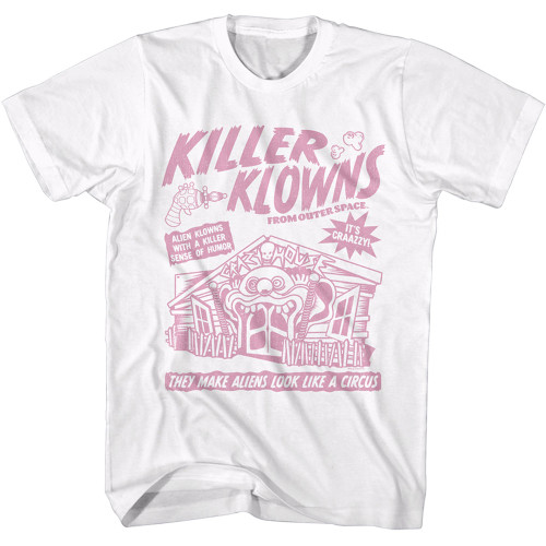 Killer Klowns Flyer T-Shirt - White