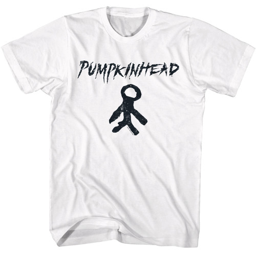 Pumpkin Head Charm with Logo T-Shirt - White
