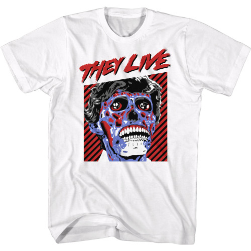 They Live Portrait Art T-Shirt - White