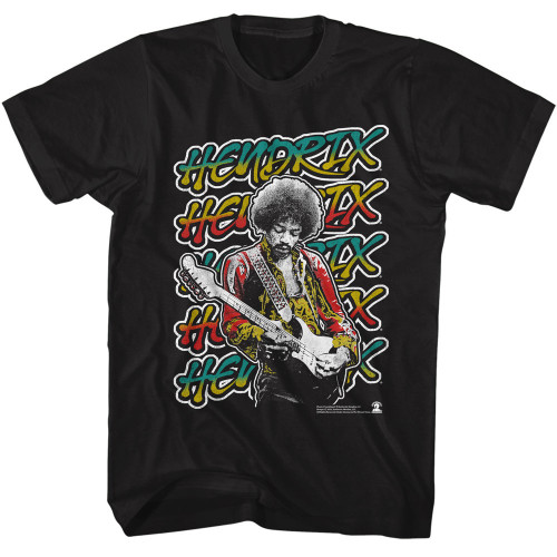 Jimi Hendrix Bold As Jimi T-Shirt - Black