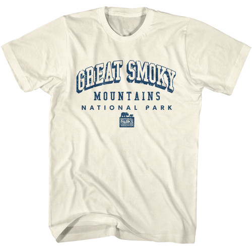 National Parks Foundation Great Smoky Collegiate T-Shirt - Tan