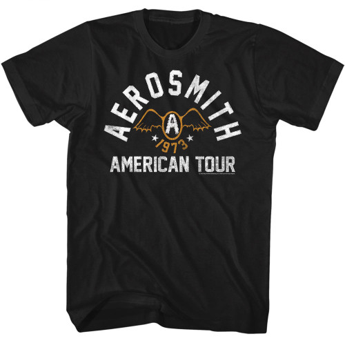 Aerosmith American Tour 1973 T-Shirt - Black