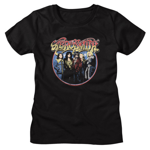 Aerosmith Circle Ladies Woman's T-Shirt