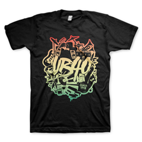 UB40 Since 1978 T-Shirt - Black