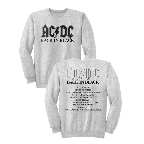 AC/DC BNB Album BLK Sweat Shirt - Gray