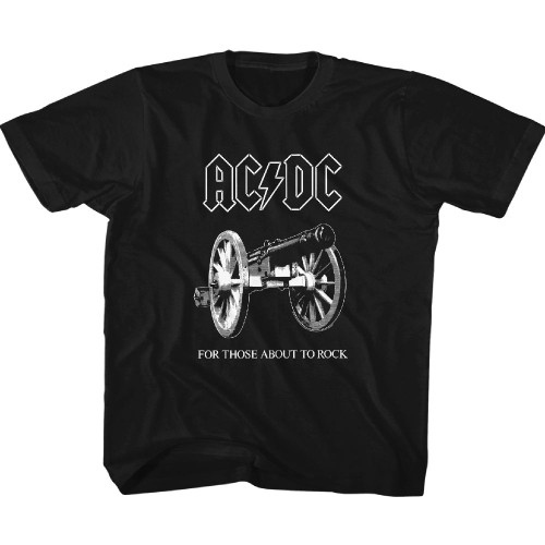 AC/DC About To Rock Youth T-Shirt - Black