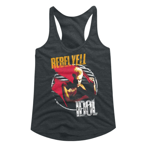 Billy Idol - Rebel Yell Ladies Tank Top - Black