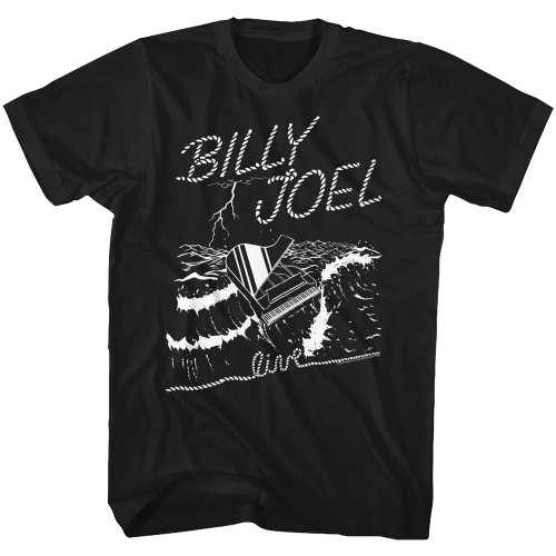 Billy Joel - Piano In The Sea T-Shirt - Black