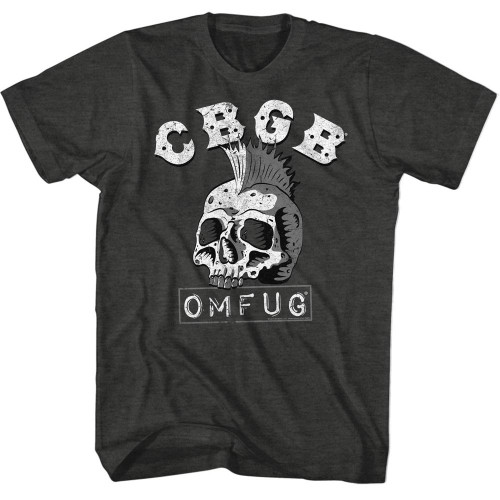 CBGB - Dead Mohawk T-Shirt - Gray Heather
