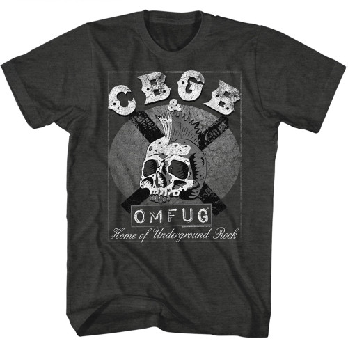 CBGB - Skull & Tape T-Shirt - Black