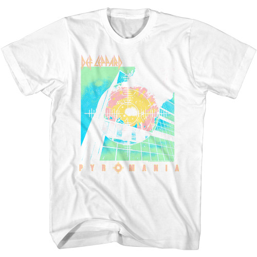 Def Leppard - Bright Color T-Shirt - White