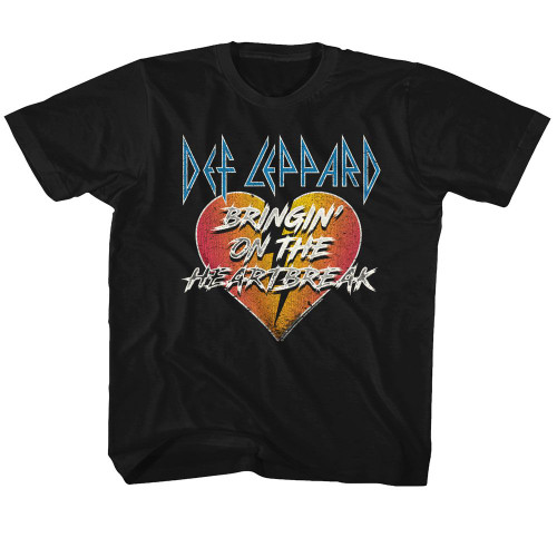 Def Leppard - Bringin The Heartbreak Youth T-Shirt - Black