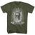 Def Leppard - Green Skull T-Shirt - Military Green