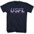 USFL - Logo US Flag T-Shirt - Blue