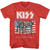 KISS - American Flag Kiss T-Shirt - Red