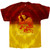 Jimi Hendrix Electric Ladyland Dip Dye T-Shirt - Red & Yellow