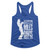 Miles Davis Silhouette Ladies Racerback Top - Royal Blue