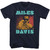 Miles Davis Tri Color T-Shirt - Navy