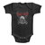 Skid Row Skull & Wings Baby Onesie - Black