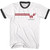 Weezer W Streak Ringer T-Shirt - White / Black
