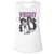 Whitney Houston Orchid Collage Ladies Muscle Tank - White