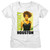 Whitney Houston With Gloves Box Ladies T-Shirt - White