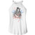 Whitney Houston Americana Ladies Rocker Tank - White