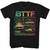 Back To The Future Powered By Flux Capacitor T-Shirt - Black