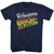 Back To The Future 8Bit to the Future T-Shirt - Navy