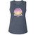 JAWS Orca Ladies Muscle Tank - Navy Heather