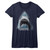 JAWS Shark Face Ladies T-Shirt - Navy