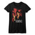 Scarface Red City Scape Ladies T-Shirt - Black