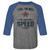Top Gun Needing Speed Raglan Shirt - Blue / Gray