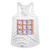 Pez Stacked PEZ Ladies Racerback - White