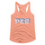 Pez Stand Alone Logo Ladies Racerback - Peach