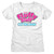 Tootsie Roll Fluffy Stuff Logo Ladies T-Shirt - White