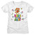 Fraggle Rock Colorful Dance Ladies T-Shirt - White