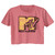 MTV Scribble Logo Ladies Crop Top - Mauvelous