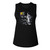 MTV Flag On Moon Ladies Muscle Tank - Black